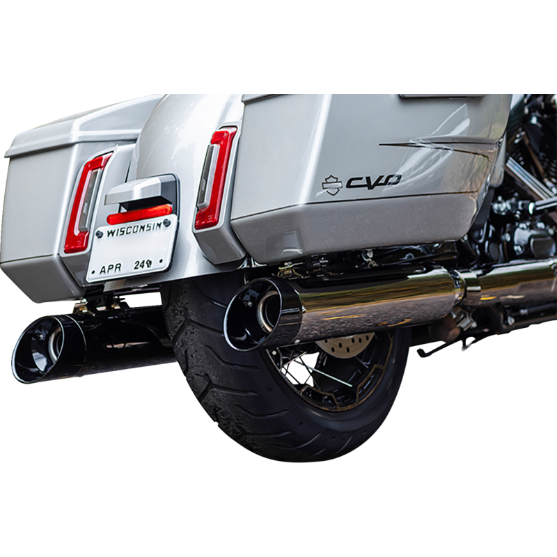 4 1/2" MK45 Performance Mufflers - Lava Chrome / Black Thruster