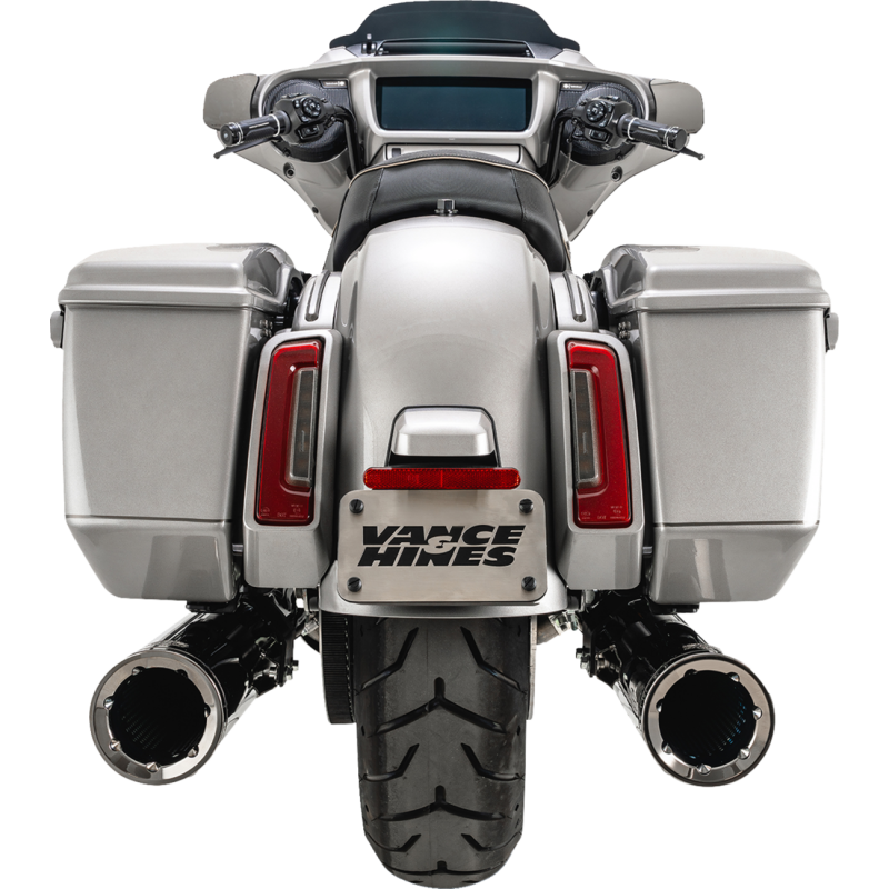 Vance & Hines 4 1/2" Hi-Output Slip-On Mufflers - Dark Chrome