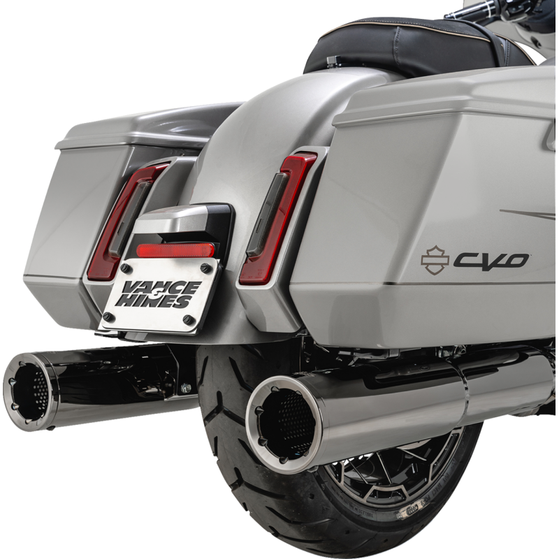 Vance & Hines 4 1/2" Hi-Output Slip-On Mufflers - Dark Chrome