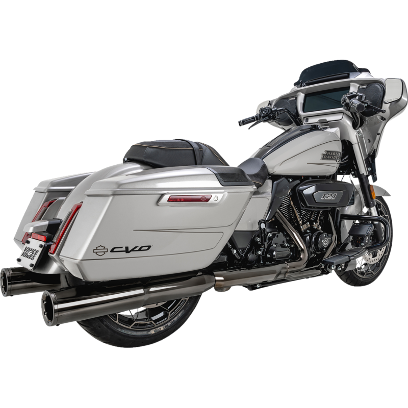 Vance & Hines 4 1/2" Hi-Output Slip-On Mufflers - Dark Chrome