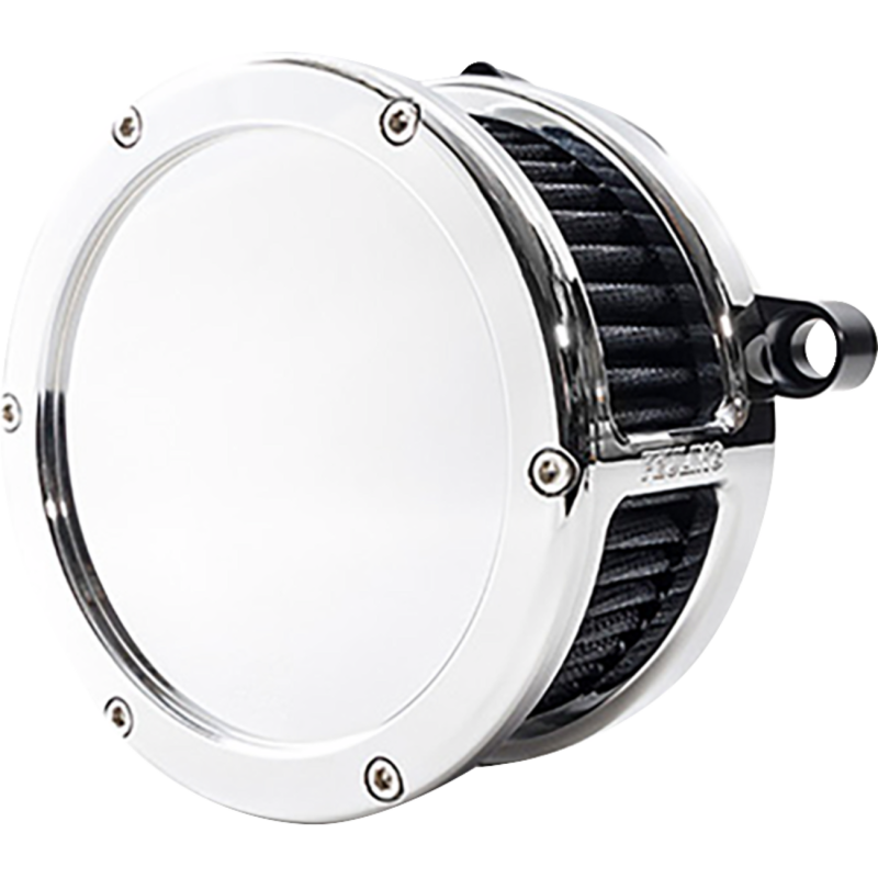 Feuling BA Air Cleaner Kit - Solid Outer Covers - Chrome finish w/ black filter