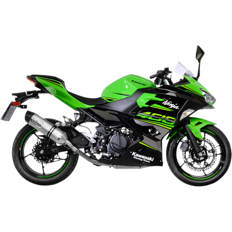 LV One EVO Slip-On, Stainless steel, Kawasaki Ninja 400/500 & Z400/500