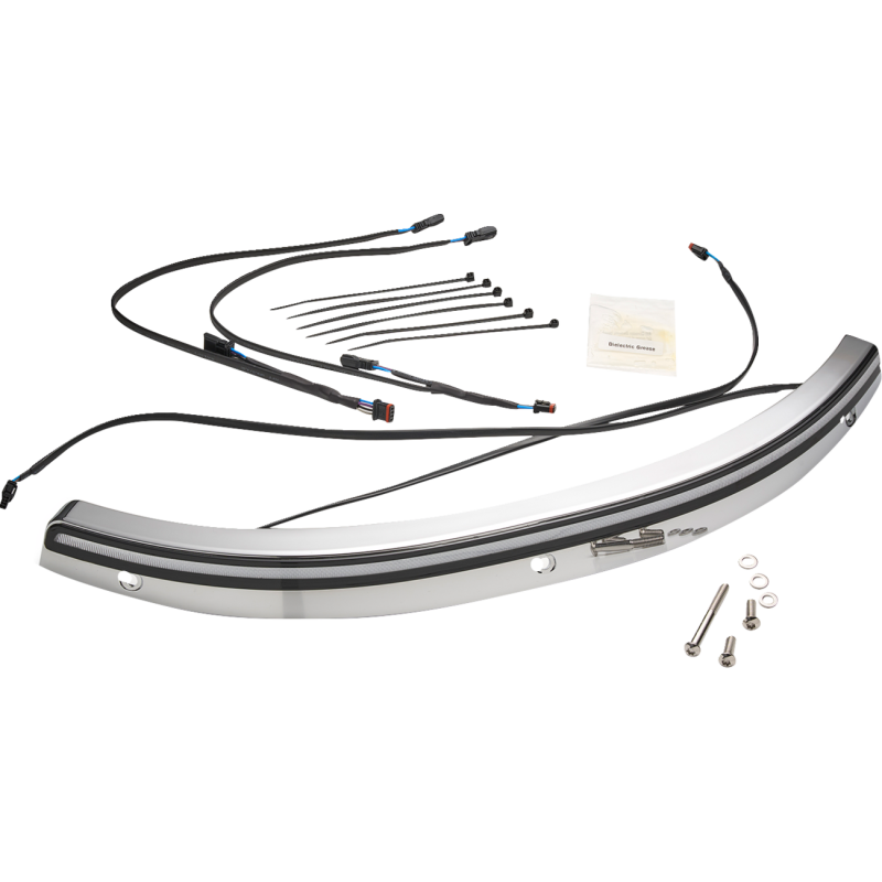 Chrome Solaire LED Windshield Trim