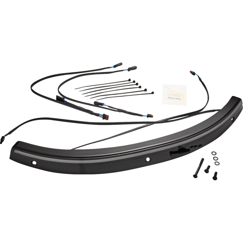 Black Solaire LED Windshield Trim