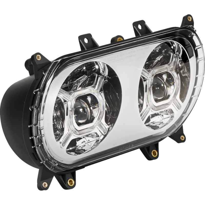 Double-X Headlight Chrome