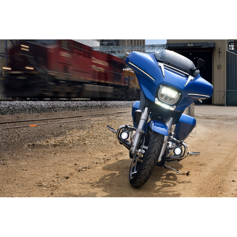 Ciro QUILL LED Fairing Lights - Chrome