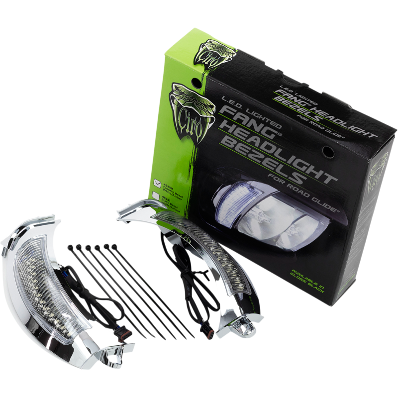 Fang Headlight Bezel Chrome (Run/Turn)