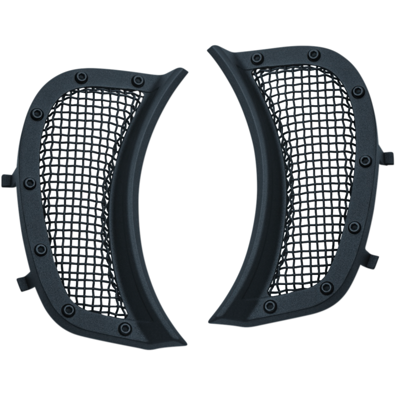 Mesh Headlight Vent Accent Satin Black