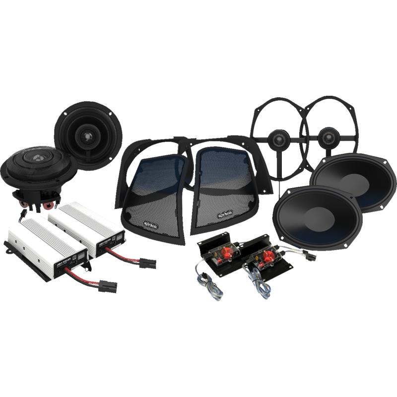 800-Watt Amp/Speaker Kit With Cut-In Lid Kit (Batwing)