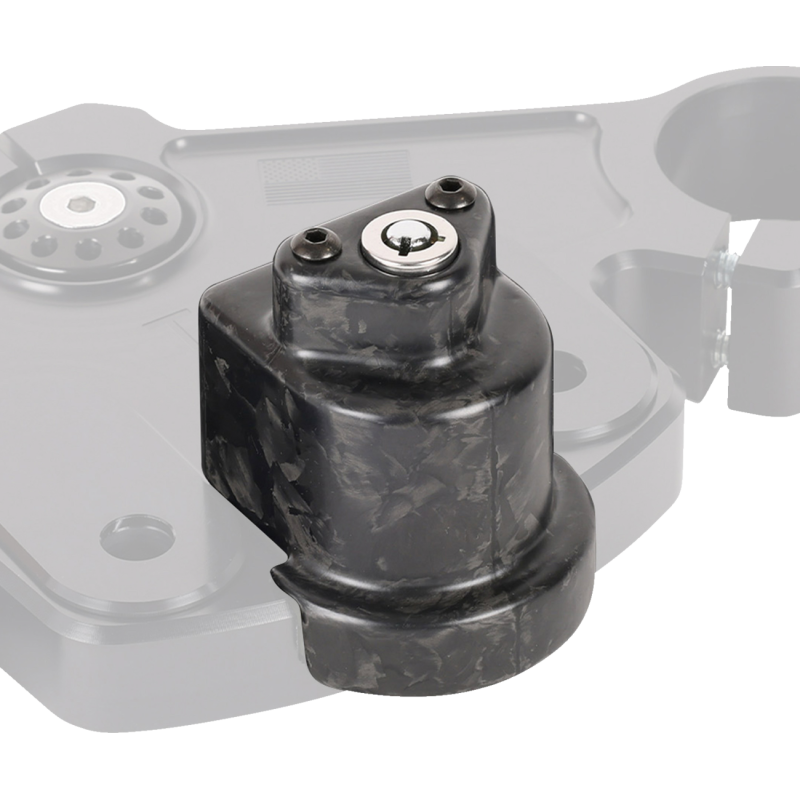 Matte Forged Steering Lock Cover