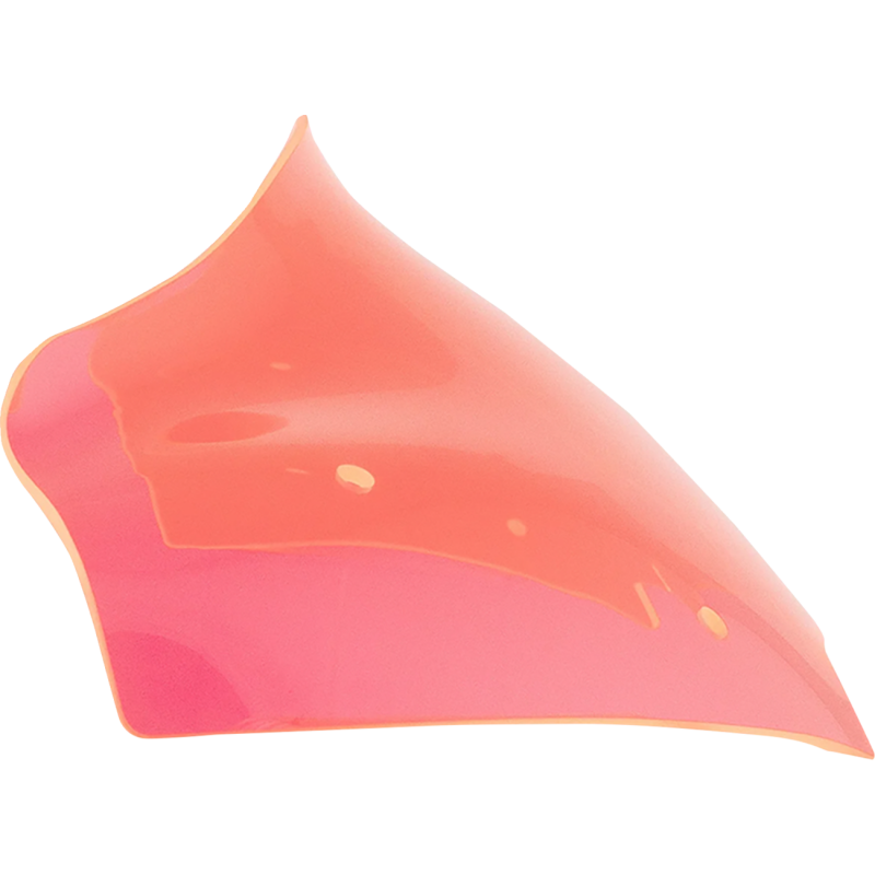 Ice Kolor Flare Windshield - 8" pink ice