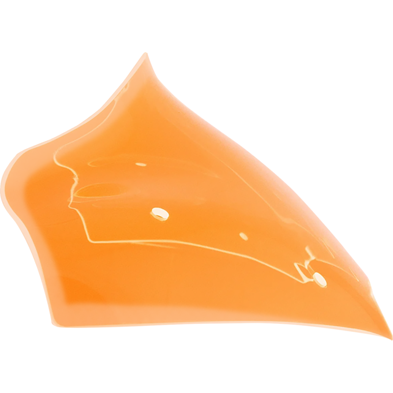 Ice Kolor Flare Windshield - 8" orange ice