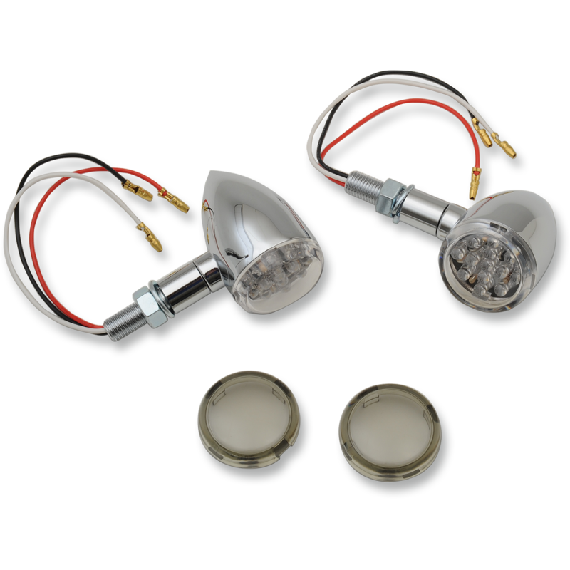 Chrome LED Mini Deuce Light Red/Clear/Smoke