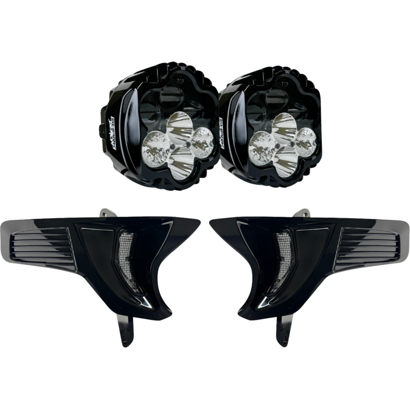 Custom Dynamics Shark Demon 2 Dual Headlight Kit with Vented Speed Plates