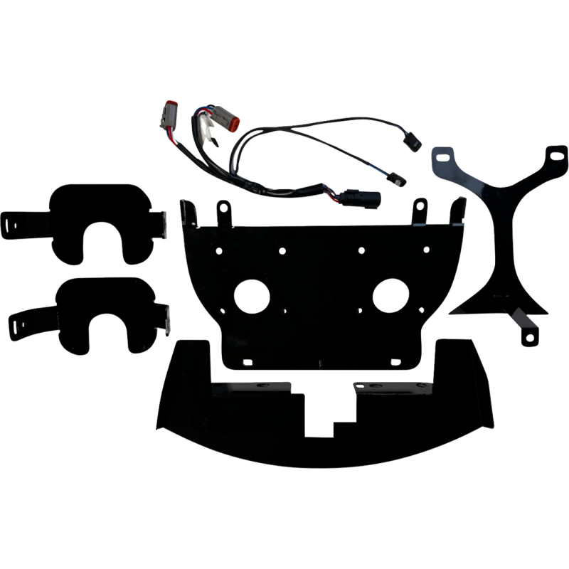 Custom Dynamics Shark Demon 2 Dual Headlight Kit with Vented Speed Plates