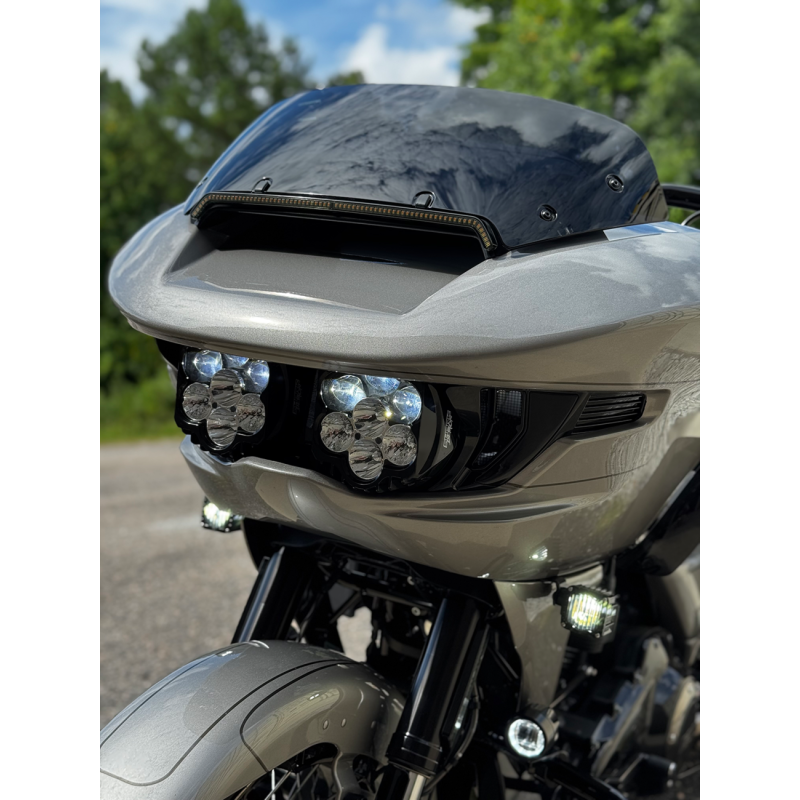Custom Dynamics Shark Demon 2 Dual Headlight Kit with Vented Speed Plates