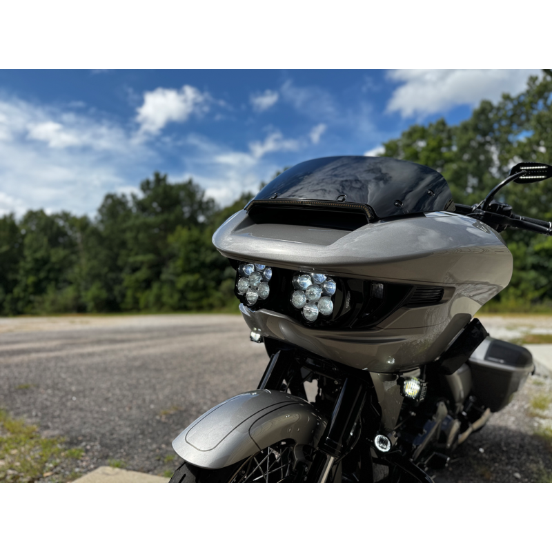 Custom Dynamics Shark Demon 2 Dual Headlight Kit with Vented Speed Plates