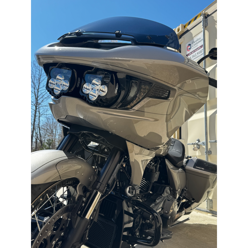 Custom Dynamics Shark Demon 2 Dual Headlight Kit with Vented Speed Plates