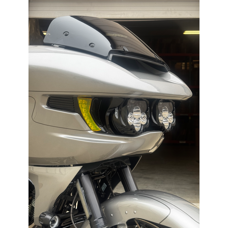 Custom Dynamics Shark Demon 2 Dual Headlight Kit with Vented Speed Plates