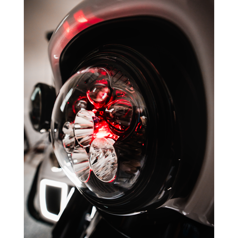 Shark Demon 2 7" Round LED Headlight - 99-13 Models