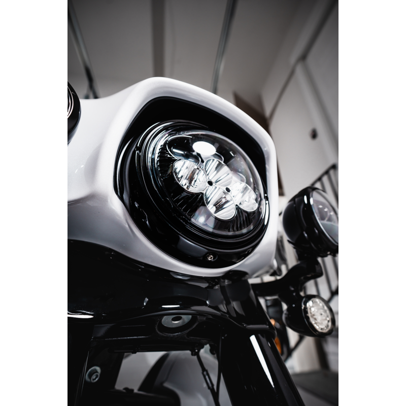 Shark Demon 2 7" Round LED Headlight - 99-13 Models