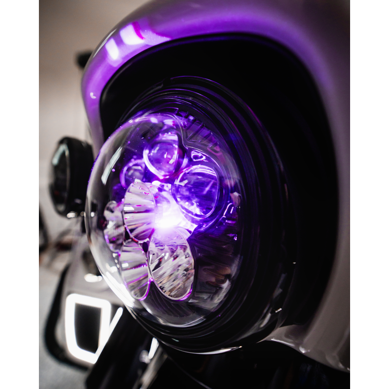 Shark Demon 2 7" Round LED Headlight - 99-13 Models