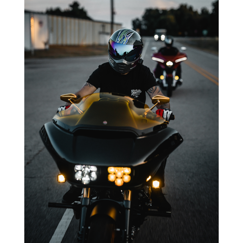 Custom Dynamics Shark Demon 2 Headlight/Fog Lamp Combo Kit for Road Glide