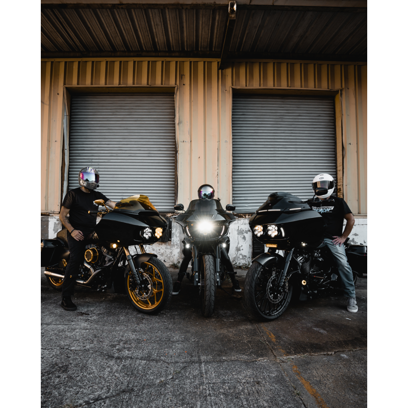 Custom Dynamics Shark Demon 2 Headlight/Fog Lamp Combo Kit for Road Glide