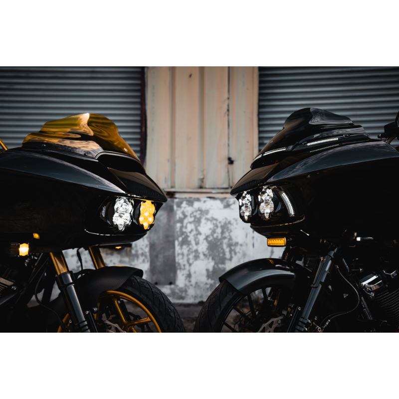 Custom Dynamics Shark Demon 2 Headlight/Fog Lamp Combo Kit for Road Glide