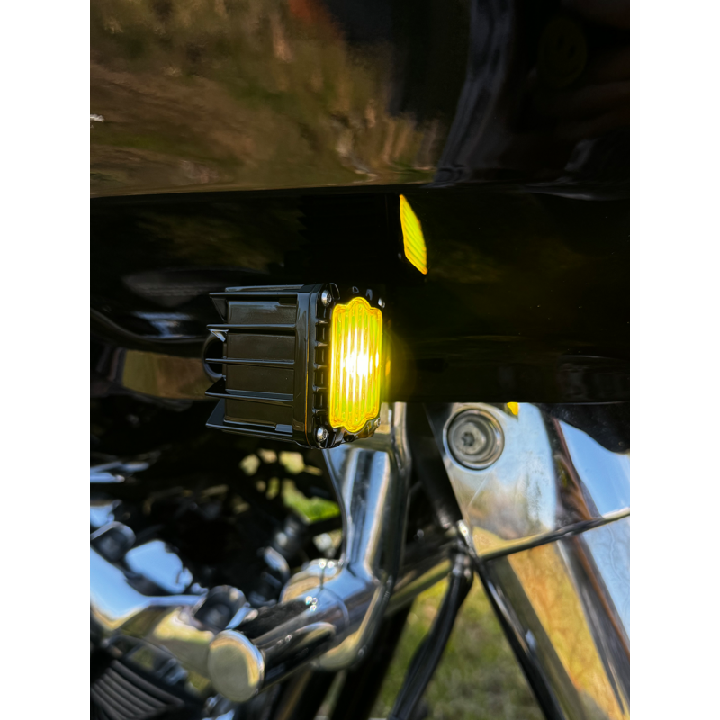 Custom Dynamics Shark Demon LED Front Turn Signals For Road Glide