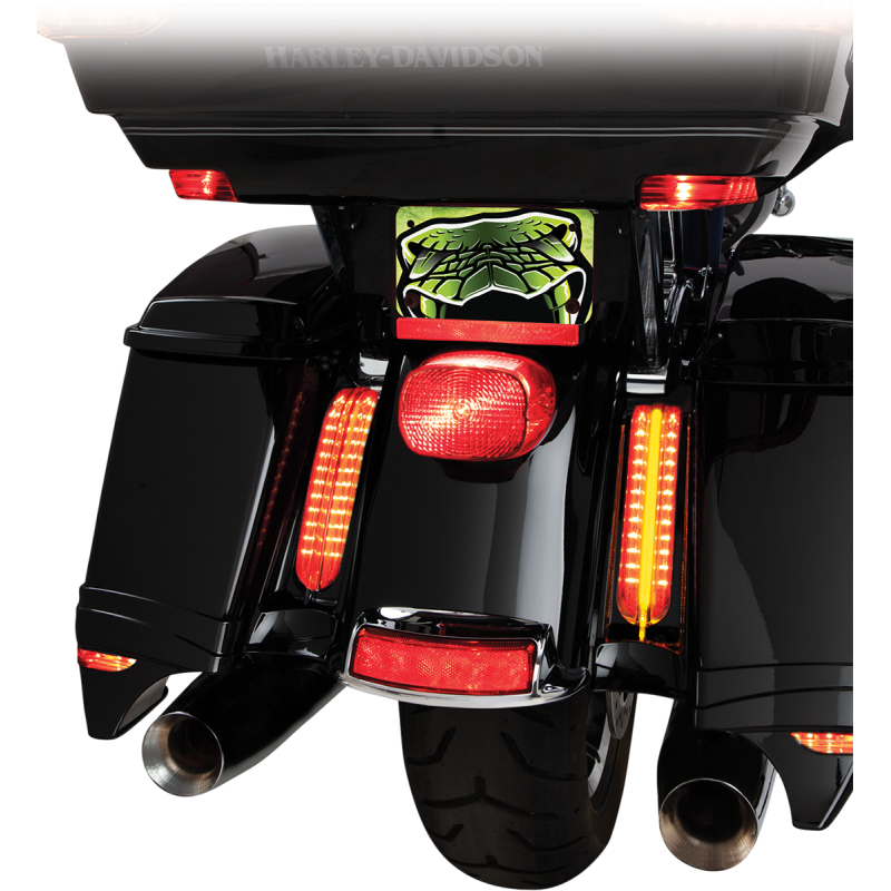 Filler Panel Accent Black/Clear/Red-Amber