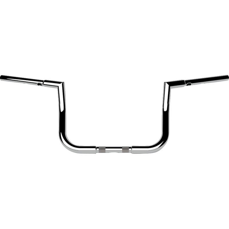 Chrome 1 1/4" Twin Peaks Touring Handlebars, 10" End Rise