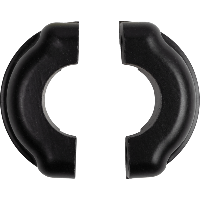 Gloss Black 1 1/4" Twin Round Handlebars, 10" End Rise