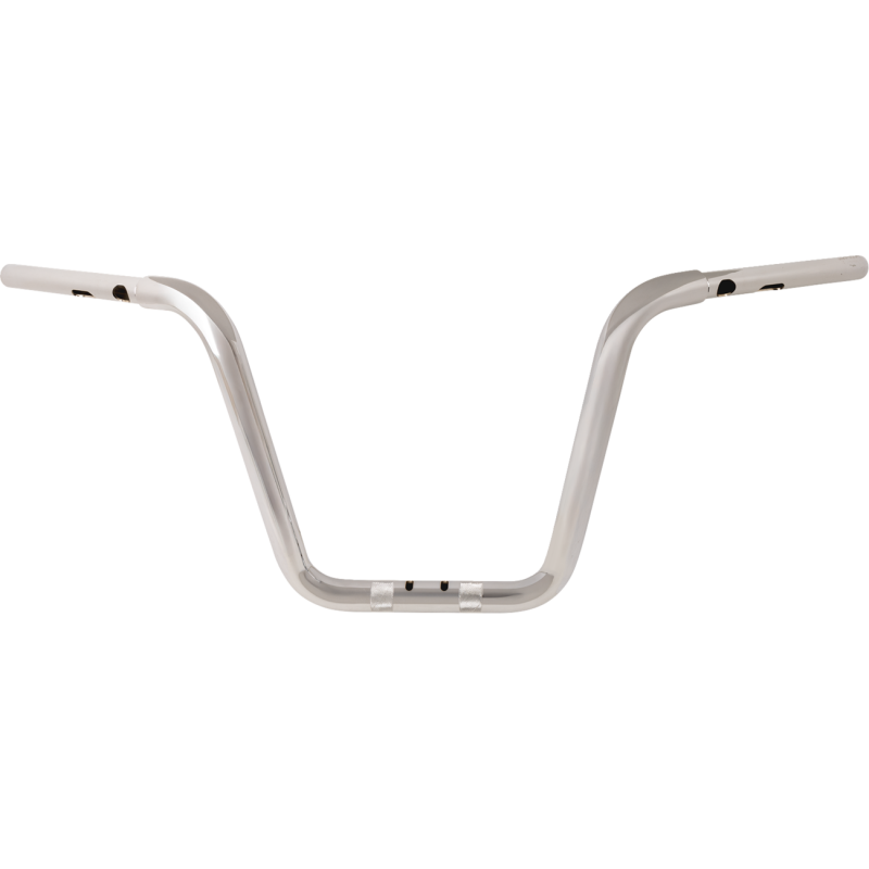 Chrome 1 1/4" Twin Round Handlebars, 12" End Rise