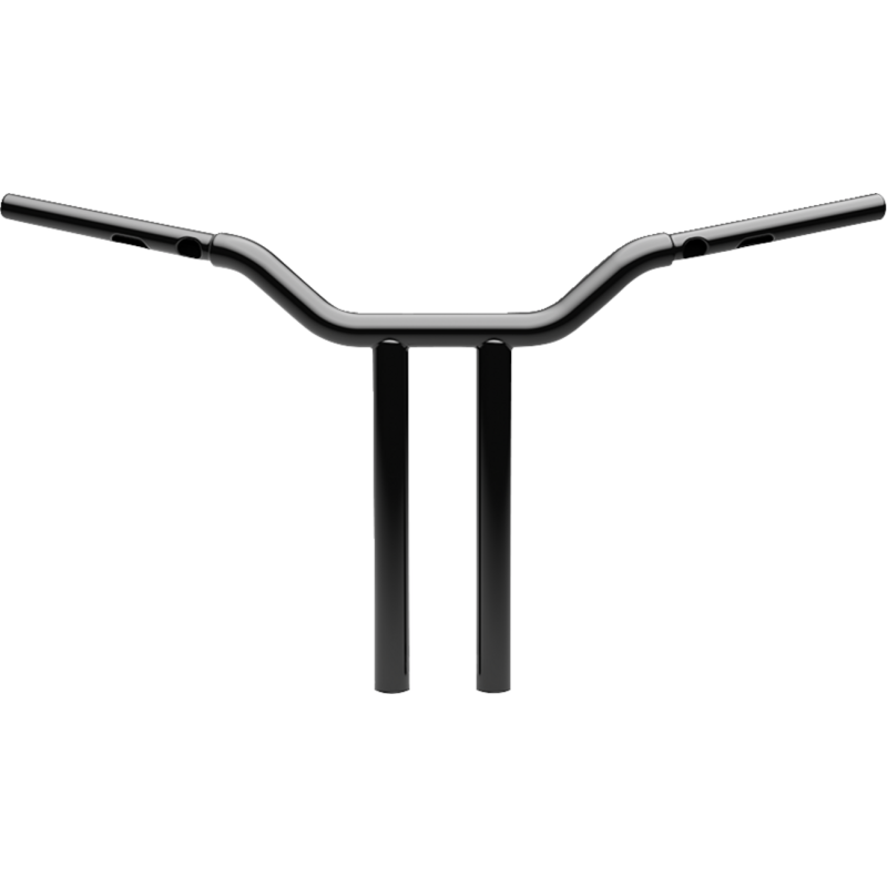 Gloss Black 1 1/4" One-Piece Kage Fighter T-Bars, 16" End Rise