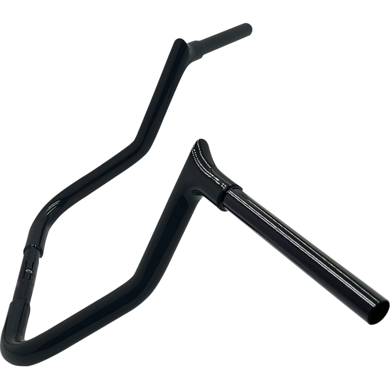 13" EZ Install Reduced Reach Pointed Top Handlebar, Gloss Black (Extended Fitment)