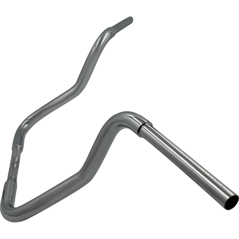 13" EZ Install Reduced Reach Round Top Handlebar, Chrome (Extended Fitment)