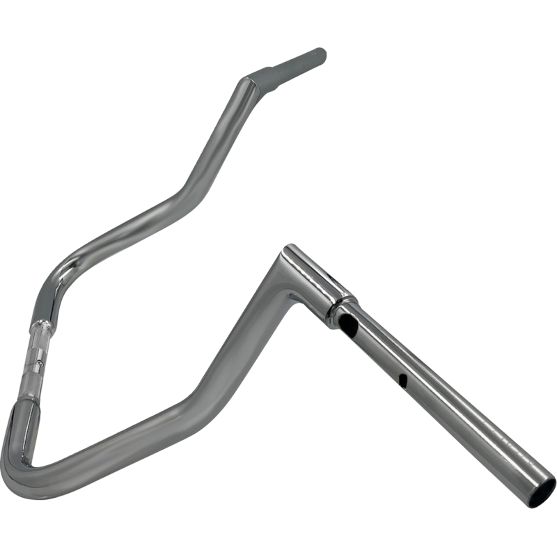 13" EZ Install Reduced Reach Flat Top Handlebar, Chrome