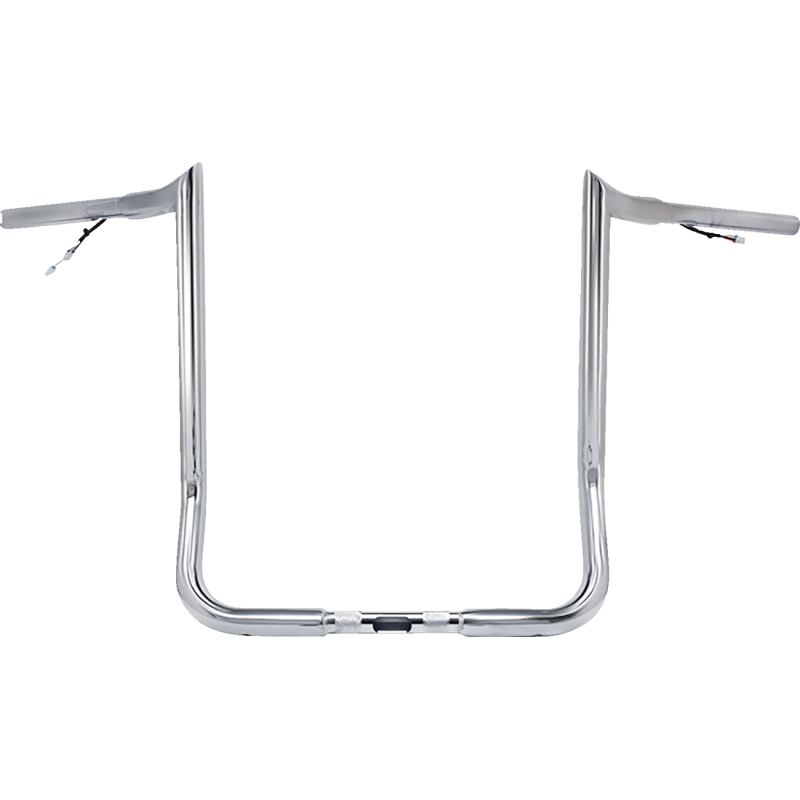 1 1/4" Pre-Wired Monkey Bagger Handlebars - Chrome 14"
