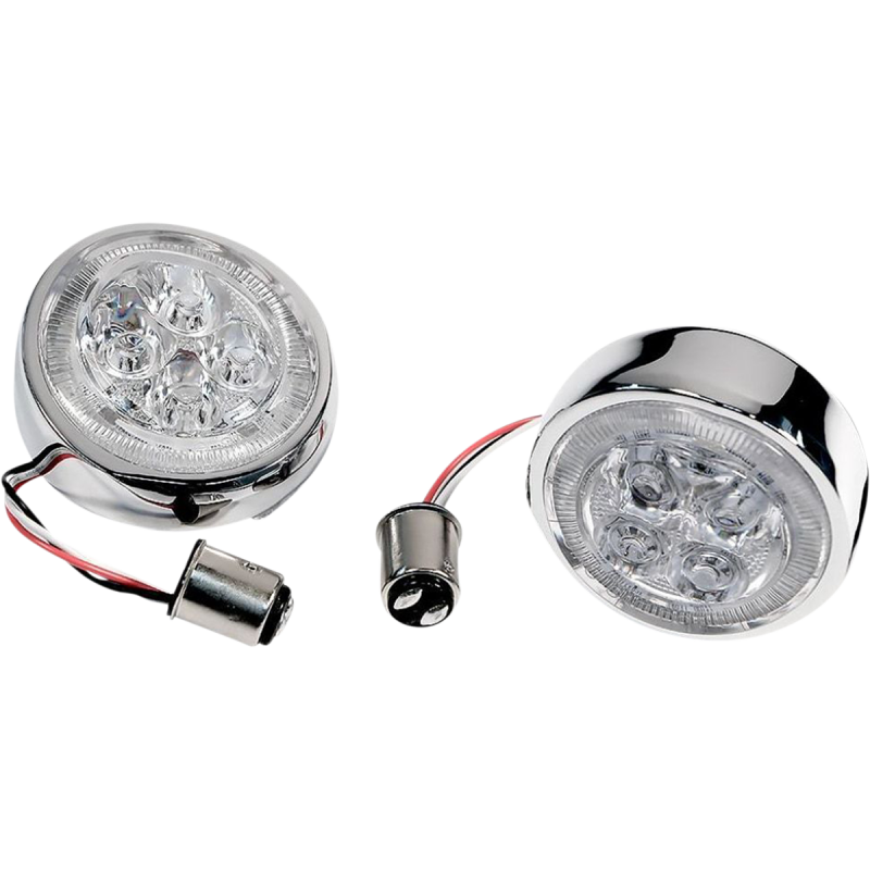 Fang Insert 1157 Rear Chrome/Clear