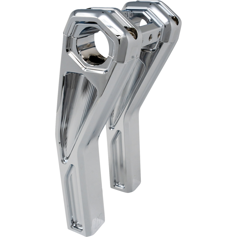 Kodlin Ascent Pro Pullback Riser Kit, Chrome, 8"