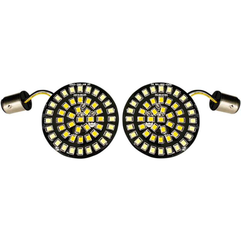 Drag Specialties Front Dual-Ring Turn Signal Inserts