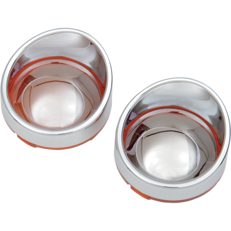 Visor-Style Bezel Mirror Amber