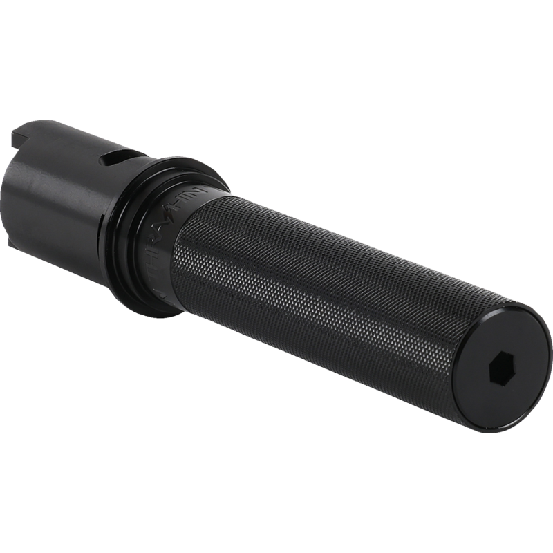 Thrashin Throttle Tube - Knurled, Black