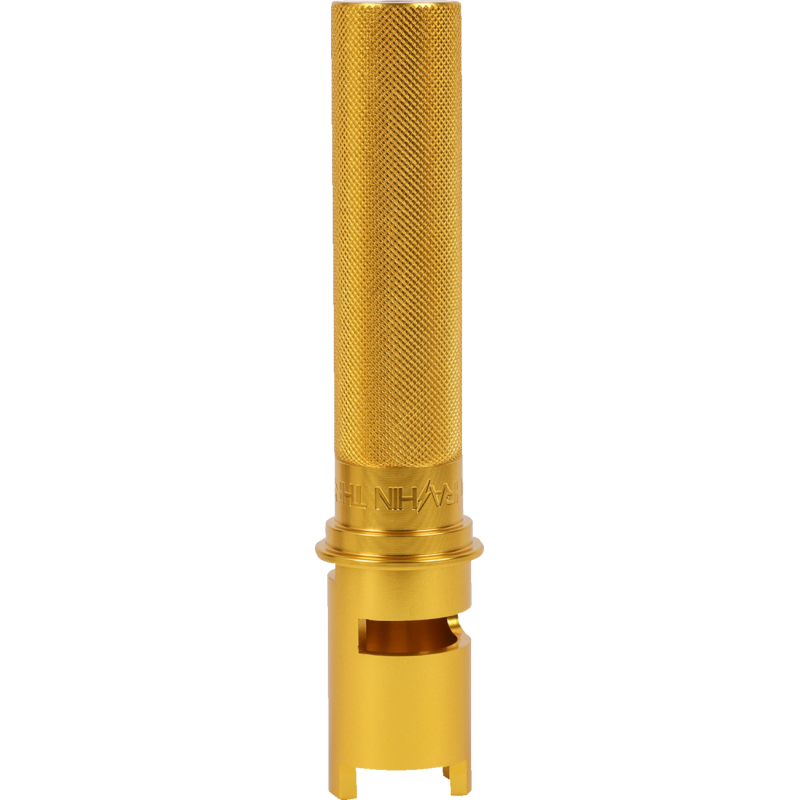 Thrashin Throttle Tube - Knurled, Gold