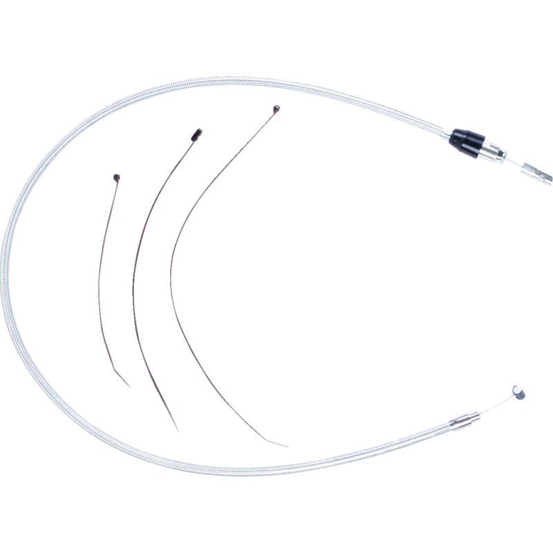 Quick Connect Braided Upper Clutch Cable Alternate Length - Sterling Chromite