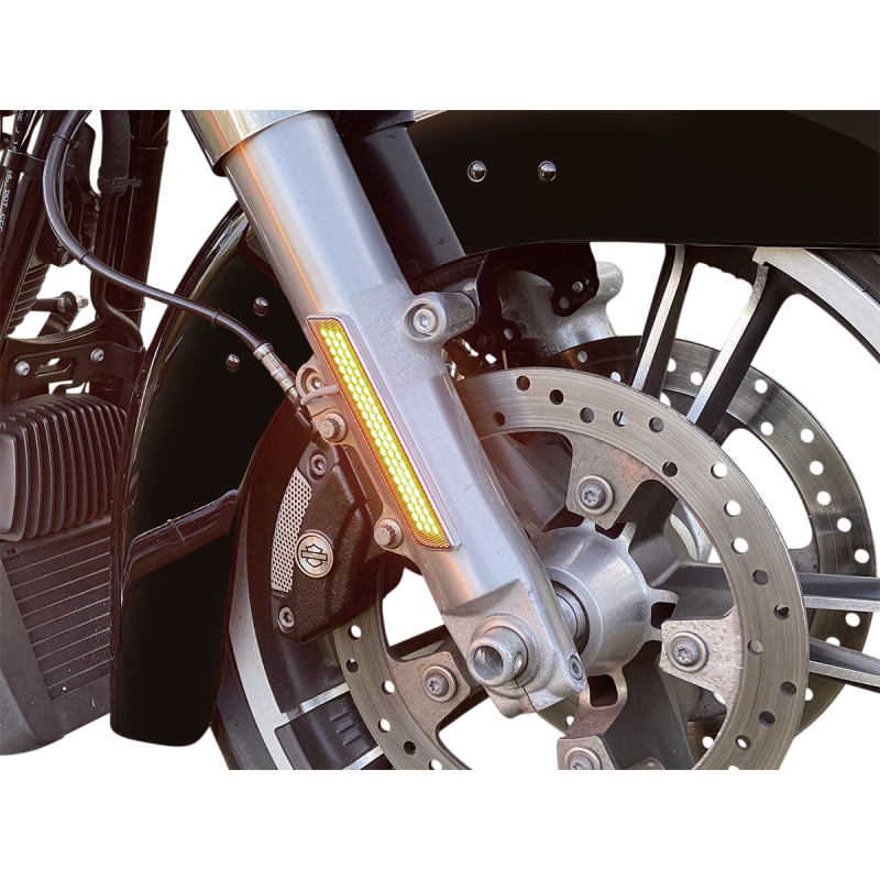 Amber lens, black finish (14-24 Touring)