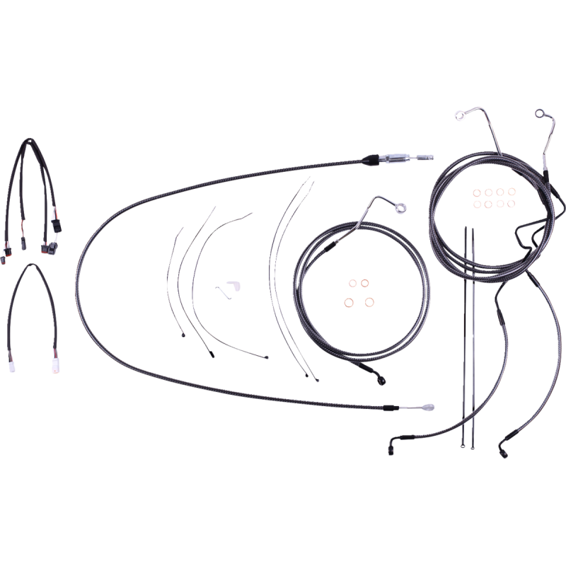 Karbonfibr Designer DOT Handlebar Kit - 18-20 in. Apes