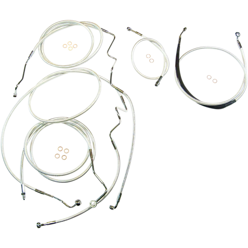 Sterling Chromite Big Twin Complete Kit w/o Wiring Extensions - 10 in. End Rise