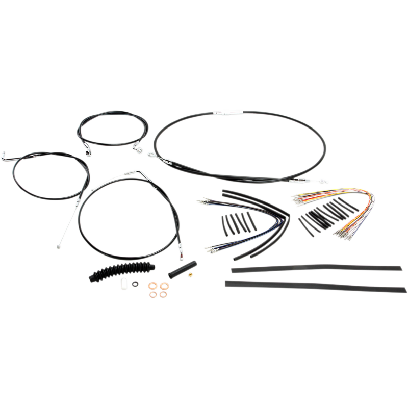 Magnum XR Handlebar Kit, Black w/ Chrome Fittings 12"-14"